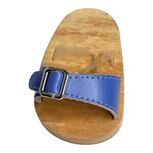 American Girl Doll Julie Right Shoe Summer Skirt Set Blue Sandal Accessory